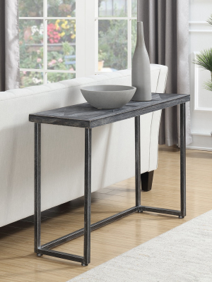 Laredo Parquet Console Table Black - Johar Furniture