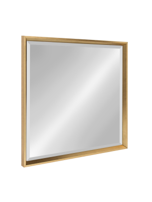 28" X 28" Calter Framed Wall Mirror Gold - Kate And Laurel