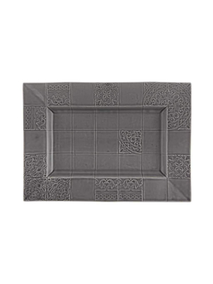 Bordallo Pinheiro Rua Nova Gray Platter