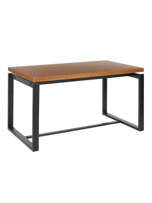 Drift Industrial Dining Table Walnut - Lumisource