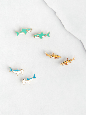 All Shark And No Bite Earring Set