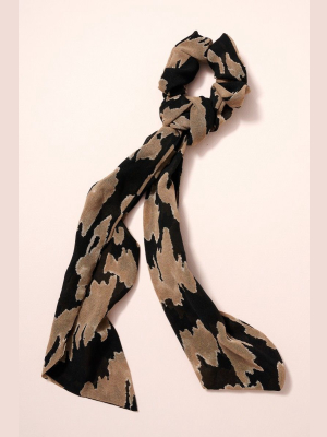 Animal Print Scarf Pony