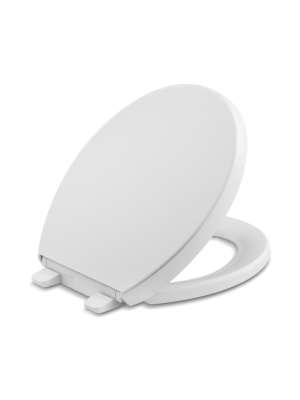 Kohler K-4009 Reveal Round Closed-front Toilet Seat With Grip Tight Bumpers