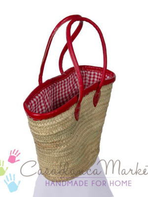 Red Picnic Basket With Cover