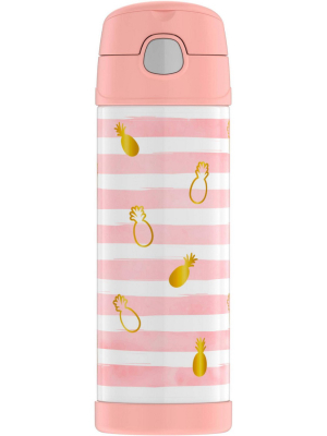 Thermos 16oz Funtainer Water Bottle - Pineapple Stripes