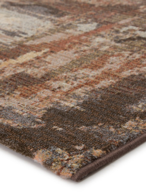 Buxton Abstract Brown & Beige Rug