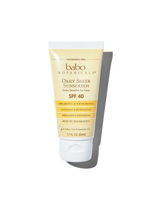 Daily Sheer Facial Sunscreen Spf 40 – Fragrance Free