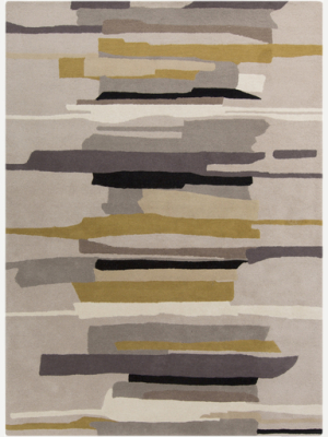 Harlequin Rug In Medium Grey & Khaki Design By Harlequin