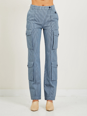 Flared Cargo Trousers