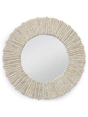 Regina Andrew Slate Round Mirror - Natural