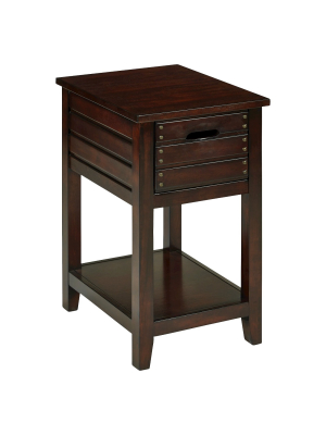 Camille Chair Side Table Walnut - Osp Home Furnishings