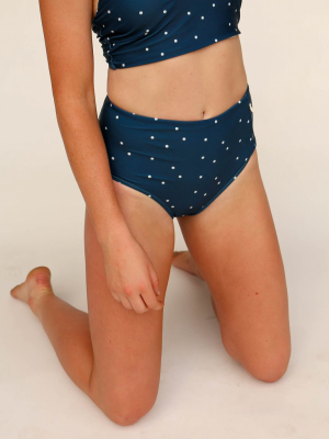 Dotted Zip Pocket Bottom