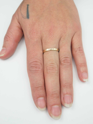 Fuck Stamped Kassilina Ring, 14k Goldfill
