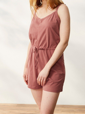 Solstice Short Romper - Rosehip