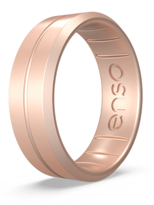 Elements Contour Silicone Ring - Rose Gold