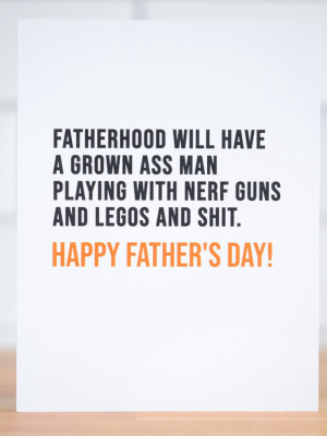 Nerf Guns & Shit.... Father's Day Card
