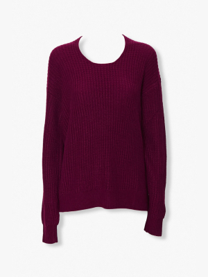 Cable-knit Cutout Sweater