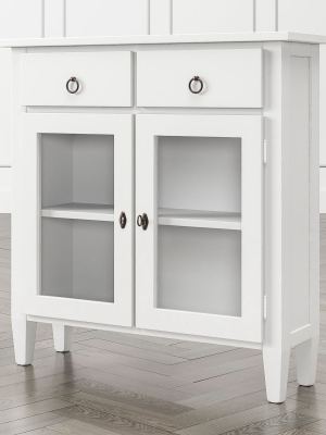 Stretto White Entryway Cabinet