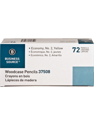 Business Source Woodcase Pencils No. 2 72/bx Yellow 37508