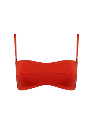 Belle Bikini Top - Vermillion