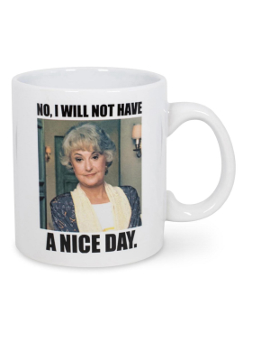 Silver Buffalo The Golden Girls Dorothy I Will Not Have A Nice Day 20oz Ceramic Mug Toynk Exclusive