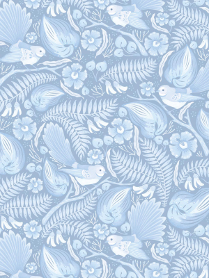 Fantails Wallpaper In Ice From The Wallpaper Republic Collection By Milton & King