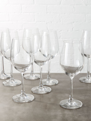 Set Of 8 Fulton White Wine Glasses