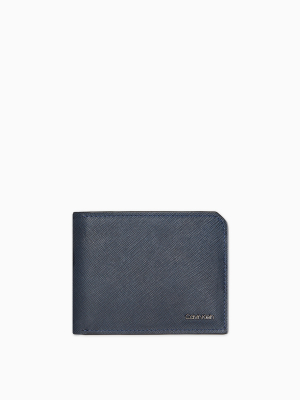 Matte Saffiano Leather Bifold Wallet