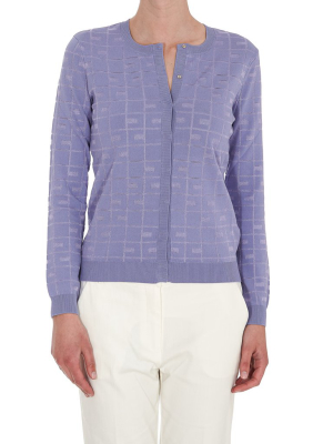 Elisabetta Franchi Allover Logo Cardigan