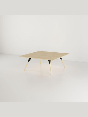 Clarke Small Square Coffee Table - Maple