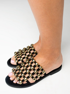 Star Abbey Sandal - Black