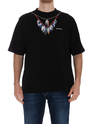 Marcelo Burlon County Of Milan Double Chain Feathers T-shirt