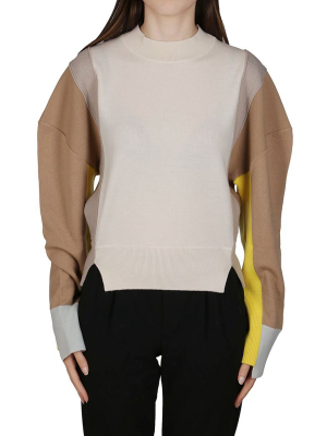 Stella Mccartney Panelled Crewneck Jumper