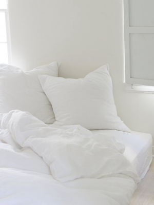 White Whisper Linen Bedding