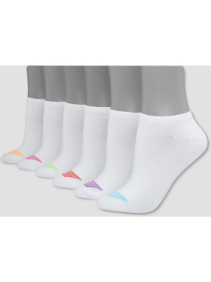 Hanes Premium Women's Cool Comfort Lightweight 6pk No Show Socks 5-9