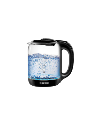 Chefman 1.7l Glass Electric Kettle - Clear