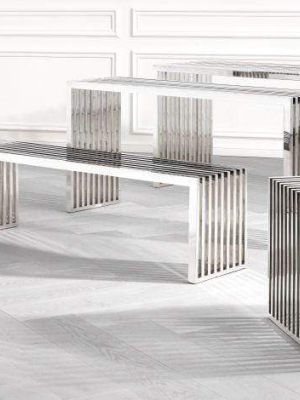 Eichholtz Carlisle Bench - Silver