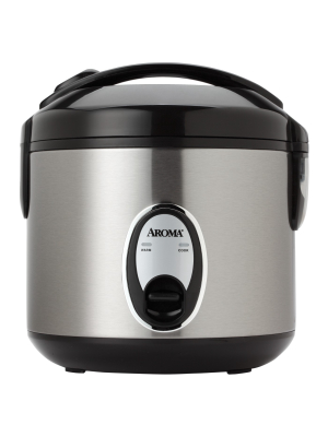 Aroma 8 Cup Rice Cooker - Stainless Steel Arc-904sb