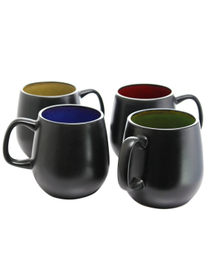 Gibson Home 20oz 4pk Stoneware Soho Cafe Mug Set