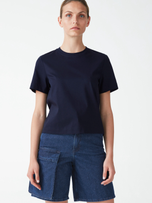 Slightly Cropped Jersey T-shirt