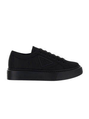 Prada Triangle Logo Low-top Sneakers