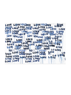 Love Letters Blues Horizontal Art Print