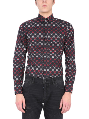 Dolce & Gabbana Printed Fitted Shirt