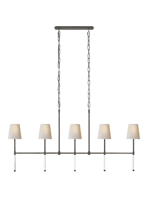 Camille Medium Linear Chandelier In Various Colors