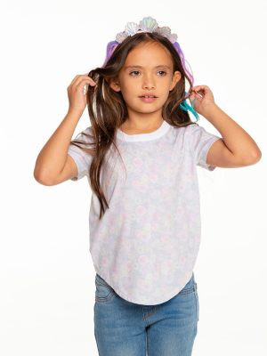 Girls Recycled Vintage Jersey Short Sleeve Scoop Back Shirt