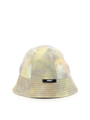 Msgm Logo Tag Tie-dye Bucket Hat