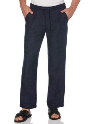 Linen-blend Drawstring Pants
