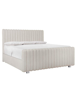 Silhouette Channeled Panel Bed