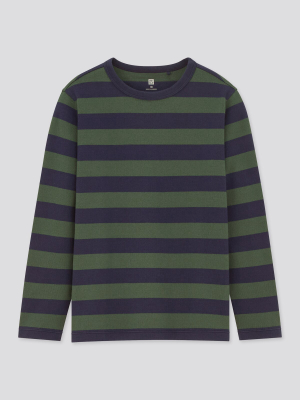 Kids Striped Crew Neck Long-sleeve T-shirt