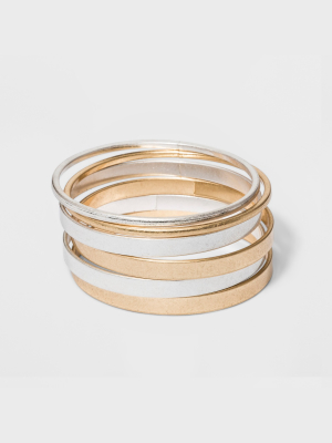 Thick And Thin Bangle Bracelets Set 6ct - Universal Thread™